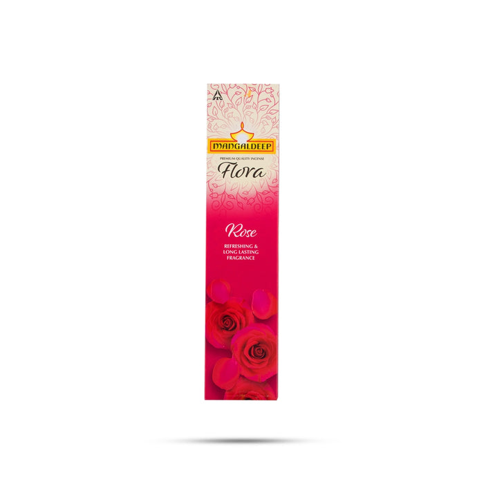 Mangaldeep Flora Rose Incense Sticks - 100 Gms | Agarbatti/ Agarbathi for Pooja