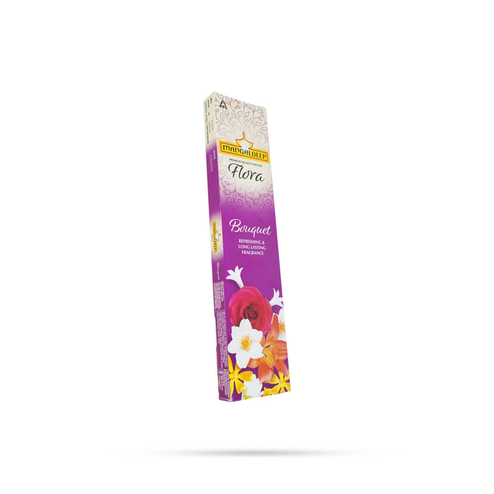 Mangaldeep Flora Bouquet Incense Sticks - 95 Gms | Agarbathi / Scent Sticks For Living Room & Pooja Space