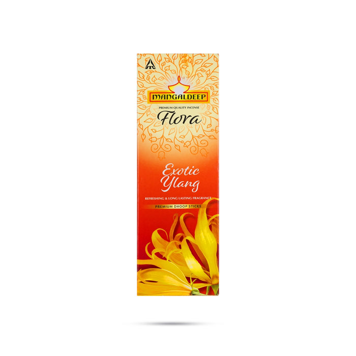 Mangaldeep Flora Exotic Ylang Premium Dhoop Sticks - 24 Pcs | Dhoop Batti/Dhoop Agarbatti/ Sambrani for Pooja