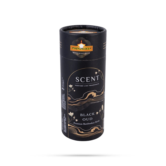 Mangaldeep Scent Black Oud Premium Bambooless Incense Sticks - 30 Pcs | Perfume Like Fragrance Agarbatti for Pooja - Agarbatti & Incense