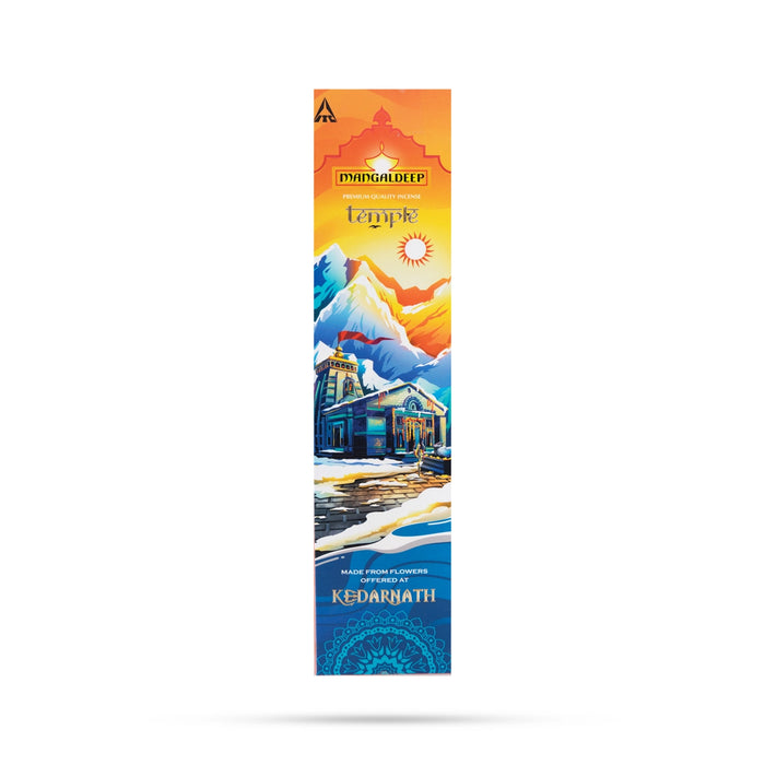 Mangaldeep Temple Kedarnath Premium Quality Incense Sticks - 20 Pcs | Agarbatti/ Agarbathi for Pooja - Agarbatti & Incense