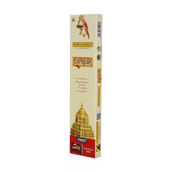 Mangaldeep Temple Puja Agarbatti - 80 Sticks | Incense Sticks/ Agarbathi for Pooja