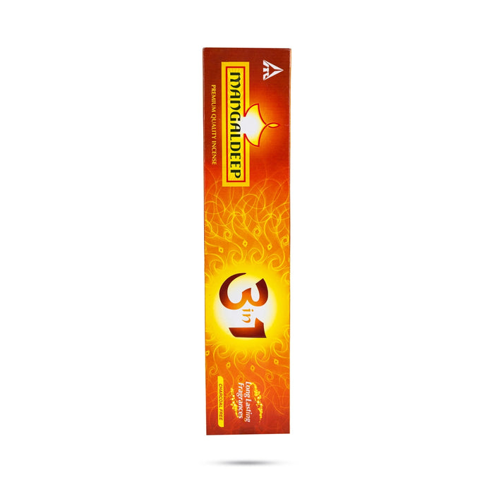 Mangaldeep Incense Sticks 3 in 1 - 30 gms | Agarbatti / Scent Sticks / Long Lasting Fragrance Agarbathi For Pooja - Agarbatti & Incense