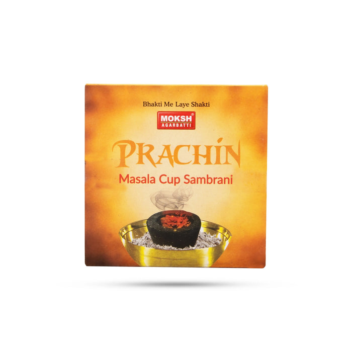 Moksh Prachin Masala Cup Sambrani - 12 Pcs | Dhoop Sticks/ Sambrani Dhoop/ Dhoop Batti for Pooja