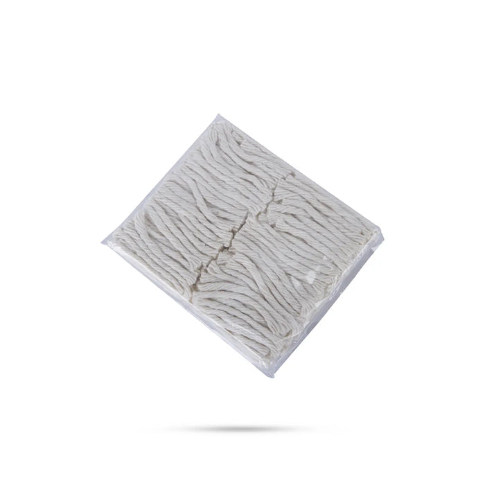 Cotton Wicks - 200 Pcs | White Colour Vilakku Thiri/ Lamp Wicks/ Panchu Thiri for Pooja