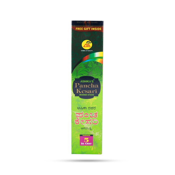Ashikas Pancha Kesari Incense Sticks | 5 In 1 Scent Sticks / Agarbatti / Agarbathi for Pooja - Agarbatti & Incense