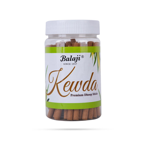 Balaji Kewda Premium Dhoop Sticks Jar | Dhoop Batti/ Sambrani Sticks/ Dhoop Agarbatti for Pooja - Dhoop & Sambrani