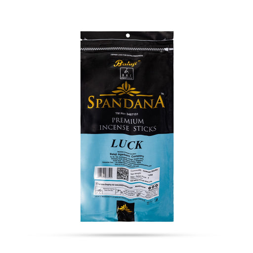 Balaji Spandana Premium Scent Sticks Luck - 120 Gms | Zipper Pouch / Agarbathi / Incense Stick for Pooja - Agarbatti & Incense