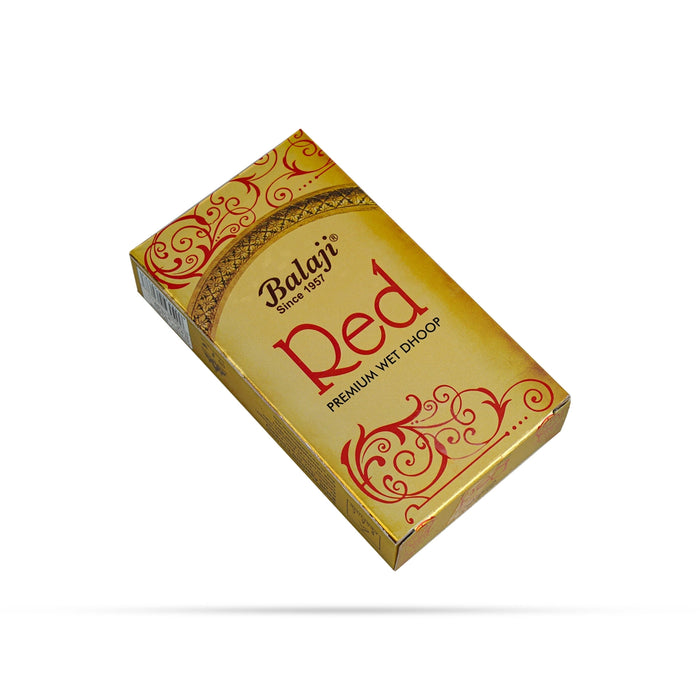 Balaji Red Premium Wet Dhoop Sticks - 10 Pcs | Dhoop Agarbatti/ Dhoop Batti/ Sambrani Sticks for Pooja - Dhoop & Sambrani