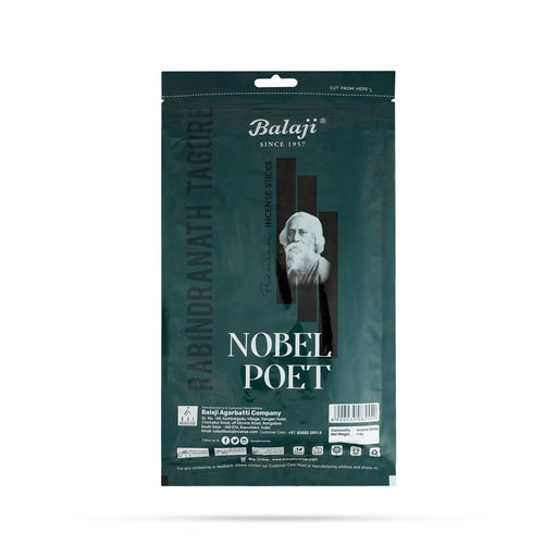 Balaji Nobel Poet Premium Incense Sticks - 110 Gms | 4 In 1 Zipper Pouch / Scent Sticks / Agarbathi for Pooja - Agarbatti & Incense