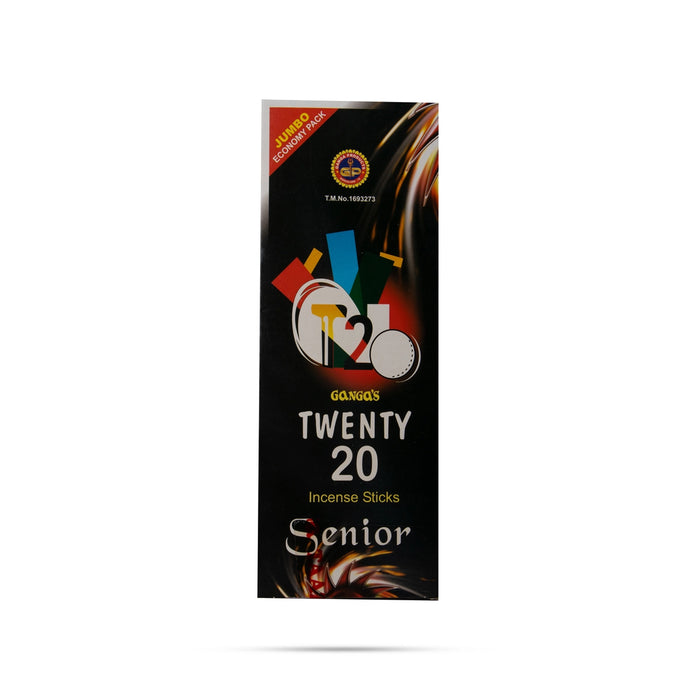 Ganga’s Twenty 20 Senior Incense Sticks - 50 Gms | Agarbathi/ Agarbatti for Pooja