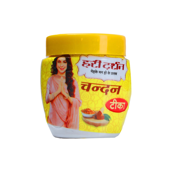Hari Darshan Pure Kumkum Chandan Tika - 40 Gms | Tilak/ Sandal Tika for Pooja - Chandan