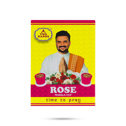 Rose-Two Hands Sambrani Cups - 30Pcs | Dhoop Cup / Sambrani Dhoop / Dhoop Batti for Pooja - Dhoop & Sambrani