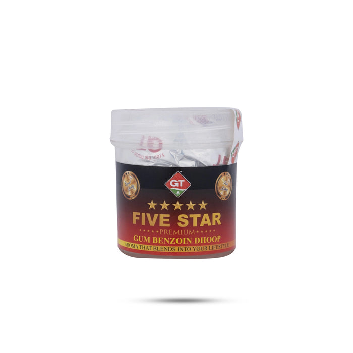 GT Five Star Premium Gum Benzoin Dhoop Powder Box - 50 Gms | Sambrani Thool / Dasangam Powder for Pooja - Dhoop & Sambrani