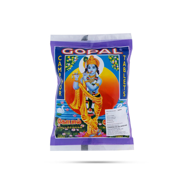 Gopal Camphor Tablets Pouch - 250 Pcs | Karpooram / Kapoor for Pooja