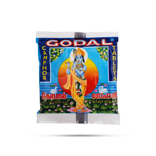Gopal Camphor Tablet Pouch - 35 Gms | Kapoor / Karpooram for Home Pooja - Camphor