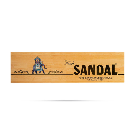 Fresh Sandal Pure Sandal Incense Sticks - 15 Sticks | Scent Sticks / Agarbatti / Agarbathi For Home & Pooja - Agarbatti & Incense