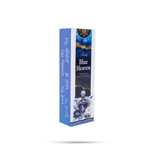 Fresh Blue Heaven Premium Dhoop Sticks | Sambrani Incense/ Dhoop Batti/ Dhup Agarbatti for Pooja - Dhoop & Sambrani