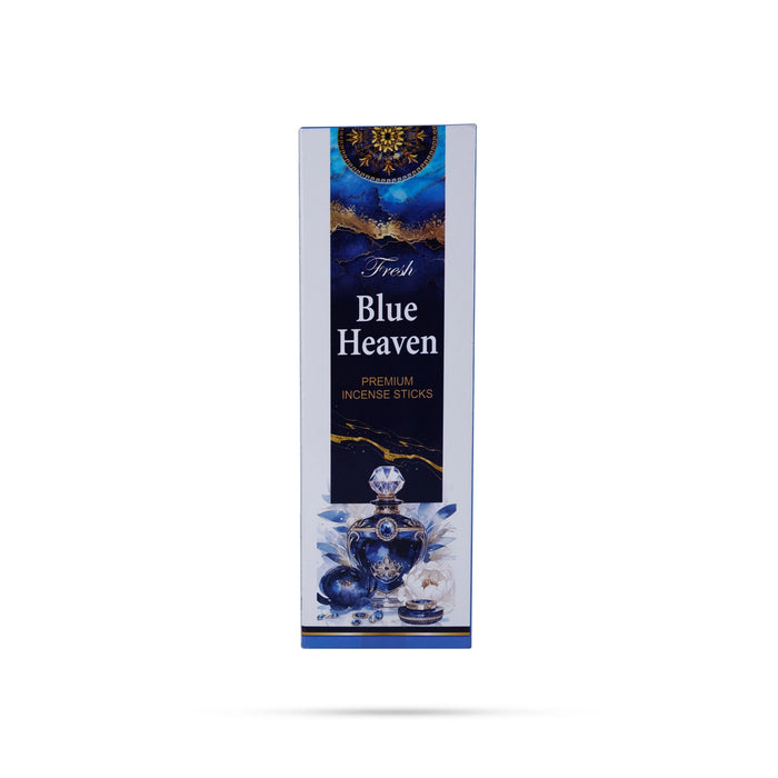 Fresh Blue Heaven Premium Incense Sticks - 50 Gms | Agarbatti/ Agarbathi/ Scent Sticks For Divine Fragrance - Agarbatti & Incense