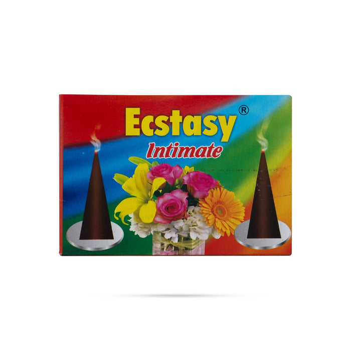 Ecstasy Intimate Incense Cones - 25 Gms | Dhoop Cones/ Cone Sambrani for Pooja