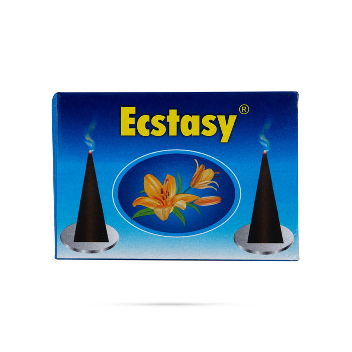 Ecstasy Lilly Incense Cones - 25 Gms | Dhoop Cones/ Cone Sambrani for Pooja