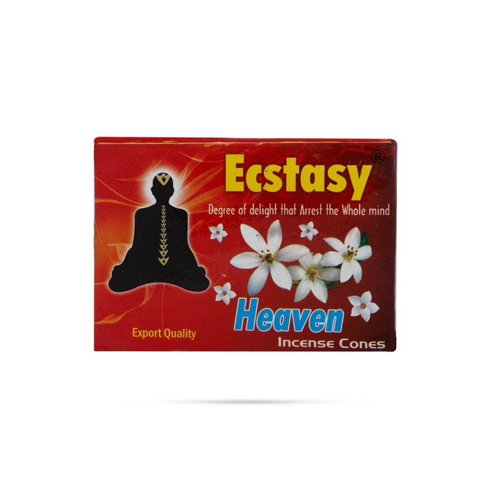 Ecstasy Heaven Incense Cones - 25 Gms | Dhoop Cones/ Cone Sambrani for Pooja