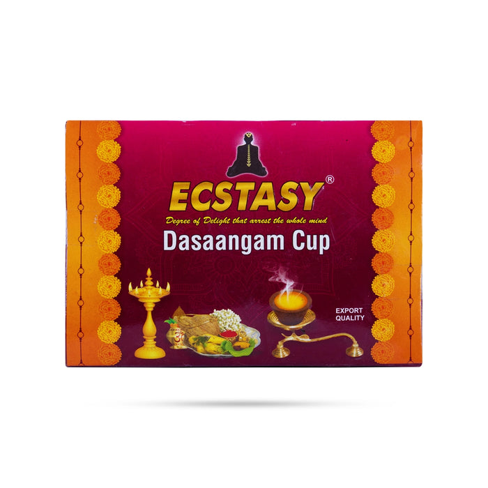 Ecstasy Dasangam Cup - 12 Pcs | Dhoop Cups / Sambrani Cup/ Guggal Dhoop/ Guggal Loban for Pooja