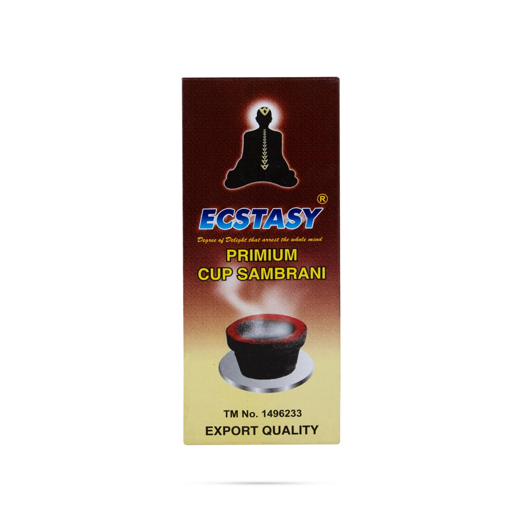 With the Ecstasy Premium Cup Sambrani , you can immerse yourself in the rich tradition of Indian spiritual ceremonies.