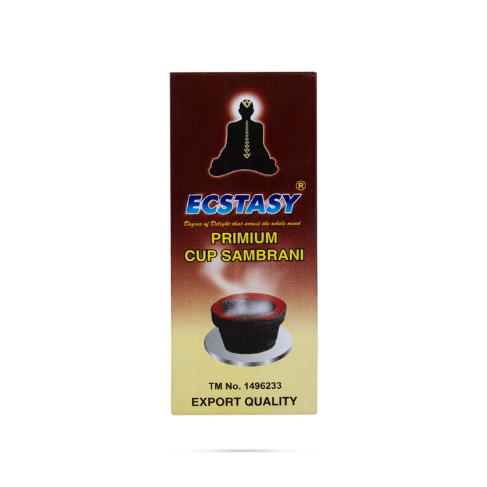 Ecstasy Premium Cup Sambrani - 10 Pcs | Sambrani Dhoop/ Loban for Pooja