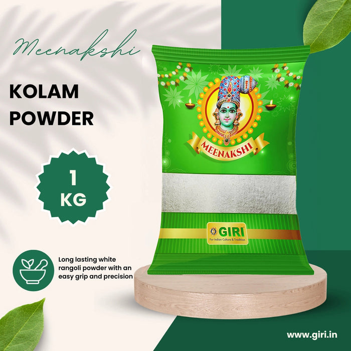 Giri Kolam Powder - 1 Kg | Kola Mavu/ White Colour/ Kola Podi for Home Decor