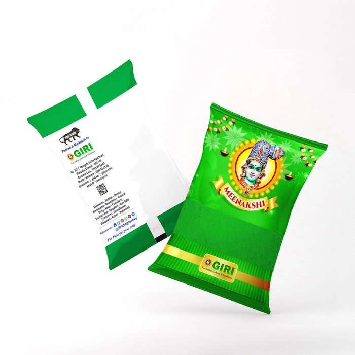 Giri Kumkum - 50 Gms | Kubera Kumkum/ Kuber Pacha Kumkuma/ Green Colour/ Sindoor for Pooja - Turmeric & Kumkum