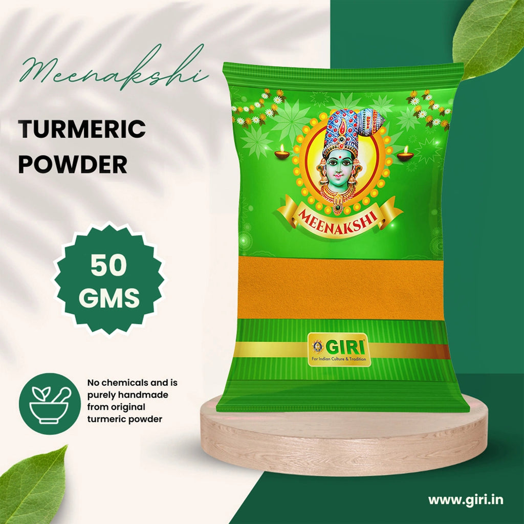 Giri Turmeric Powder - 50 Gms | Manjal Thool/ Haldi Powder for Pooja