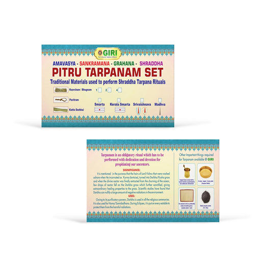 Giri Amavasya - Sankramana - Grahana - Shraddha - Pitru Tarpanam Set | Tharpana Set for Rituals - Pooja Rituals