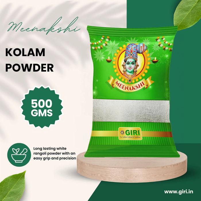 Giri Kolam Powder - 500 Gms | Kola Mavu/ Kola Podi/ Kolam Powder for Home Decor - Kolam & Rangoli