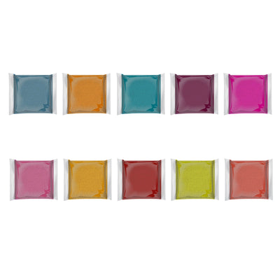 Colour Rangoli Powder Set (Pack Of 10 Colours) | Colour Kolam Powder/ Rangoli Colour Powder for Floor Decor