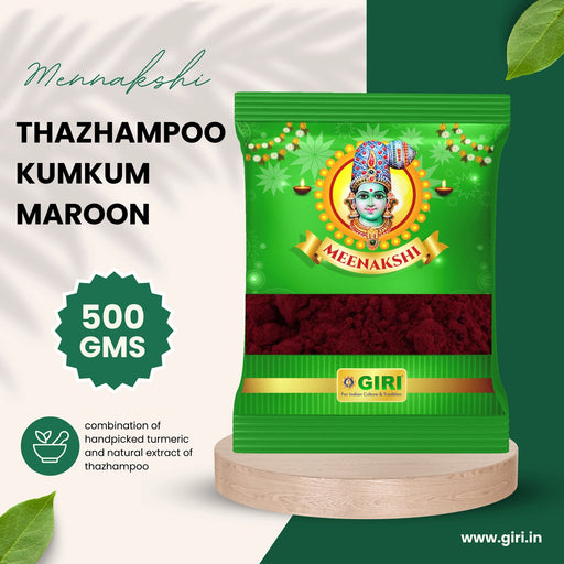 Giri Thazhampoo Kumkum | Sindoor/ Maroon Colour/ Thalampoo Kumkuma for Pooja - Turmeric & Kumkum