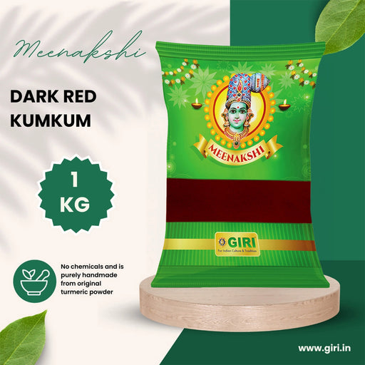 Giri Kumkum | Sindoor/ Kungumam/ Dark Red Colour/ Kumkuma for Pooja - Turmeric & Kumkum
