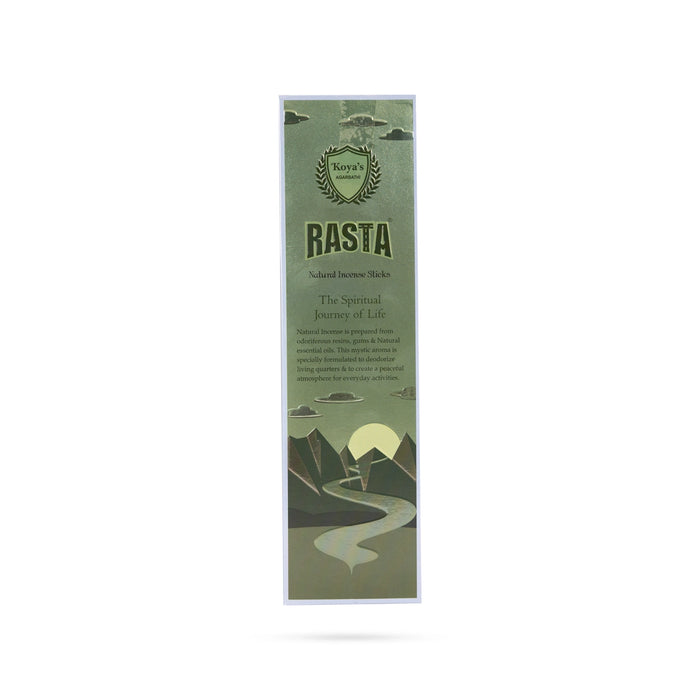 Koyas Rasta Natural Incense Sticks - 25 Gms | Agarbatti/ Agarbathi/ Scent Sticks For Pooja & Meditation - Agarbatti & Incense