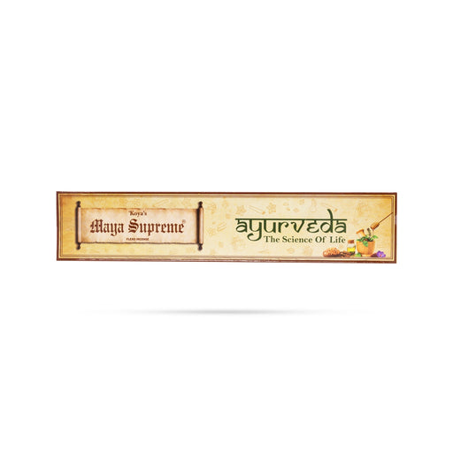 Koyas Maya Supreme Ayurveda The Science Of Life Incense Sticks - 80 Gms | Agarbatti/ Agarbathi For Pooja - Agarbatti & Incense