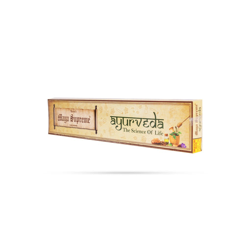 Koyas Maya Supreme Ayurveda The Science Of Life Incense Sticks - 80 Gms | Agarbatti/ Agarbathi For Pooja - Agarbatti & Incense