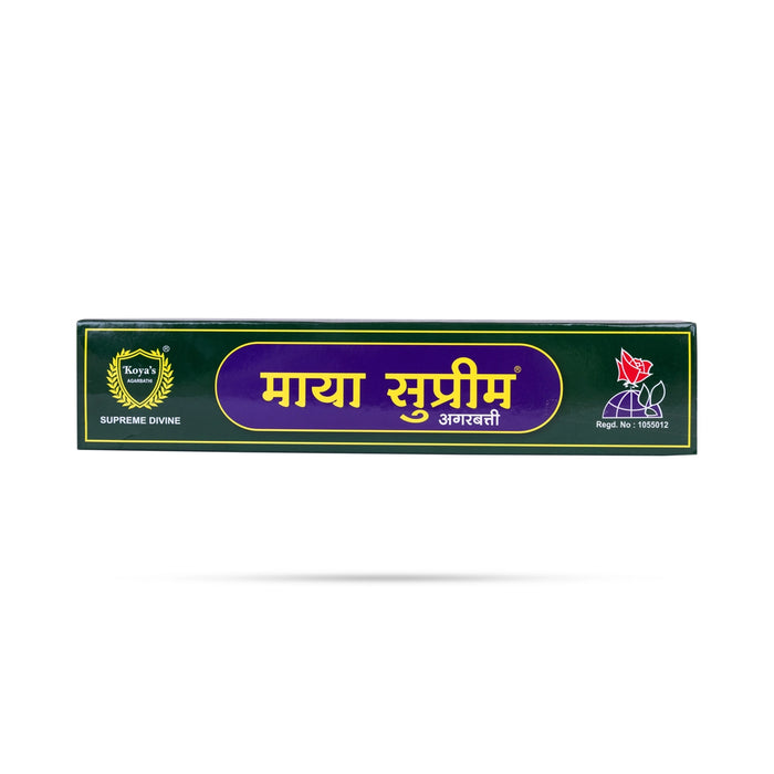 Koyas Maya Supreme Incense Sticks - 75 Gms | Agarbatti/ Agarbathi/ Scent Sticks For Pooja & Meditation - Agarbatti & Incense