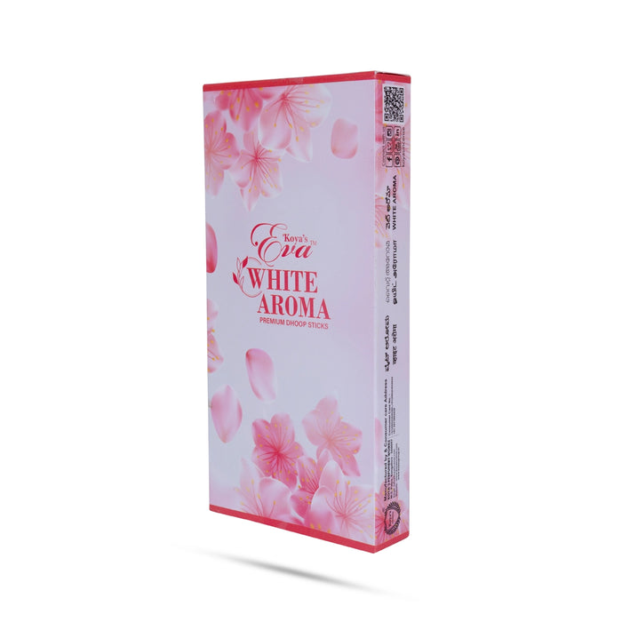 Koyas Eva White Aroma Premium Dhoop Sticks - 90 Gms | Dhoop Batti/ Sambrani Sticks/ Dhoop Agarbatti For Pooja - Dhoop & Sambrani