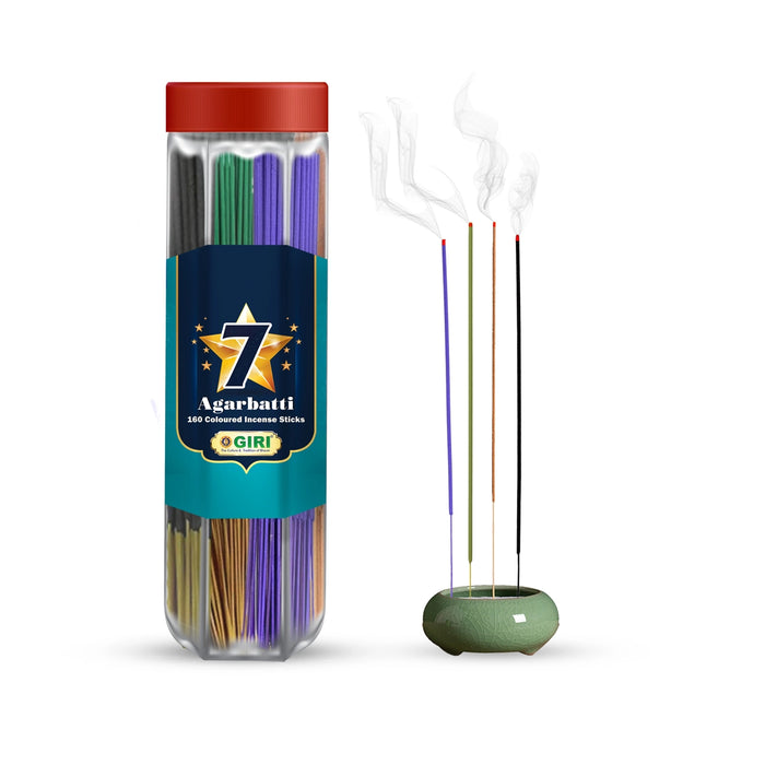 Giri Seven Star Incense Sticks - 140 Sticks | 7 Star Agarbatti/ Agarbathi for Pooja