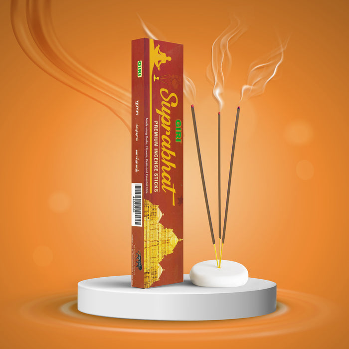 Giri Suprabhat Premium Agarbathi - 50 Gms | Agarbatti/ Incense Sticks for Pooja