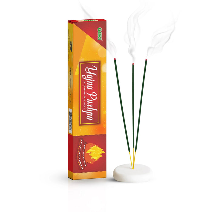 Giri Yajna Pushpa Incense Sticks - 35 Sticks | Fresh Fragrance Agarbathi/ Agarbatti for Pooja