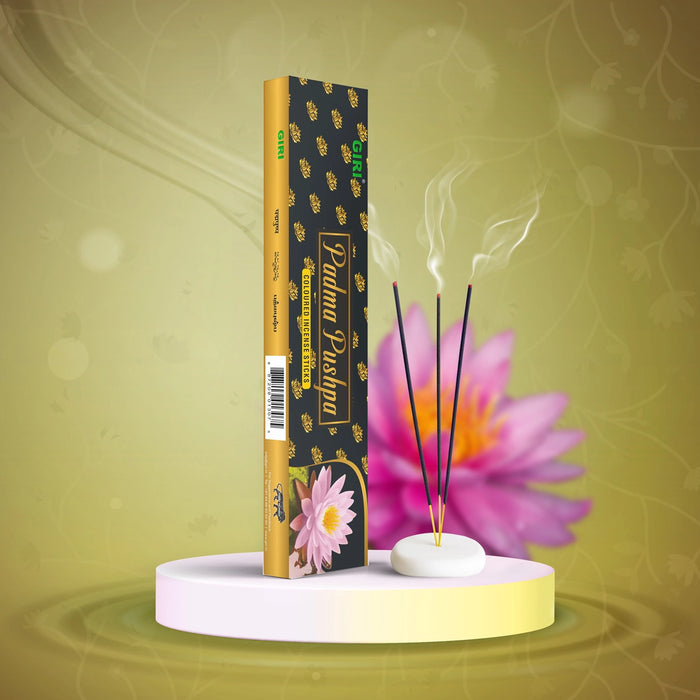 Giri Padma Pushpa Incense Sticks - 35 Sticks | Fresh Fragrance Agarbathi/ Agarbatti for Pooja