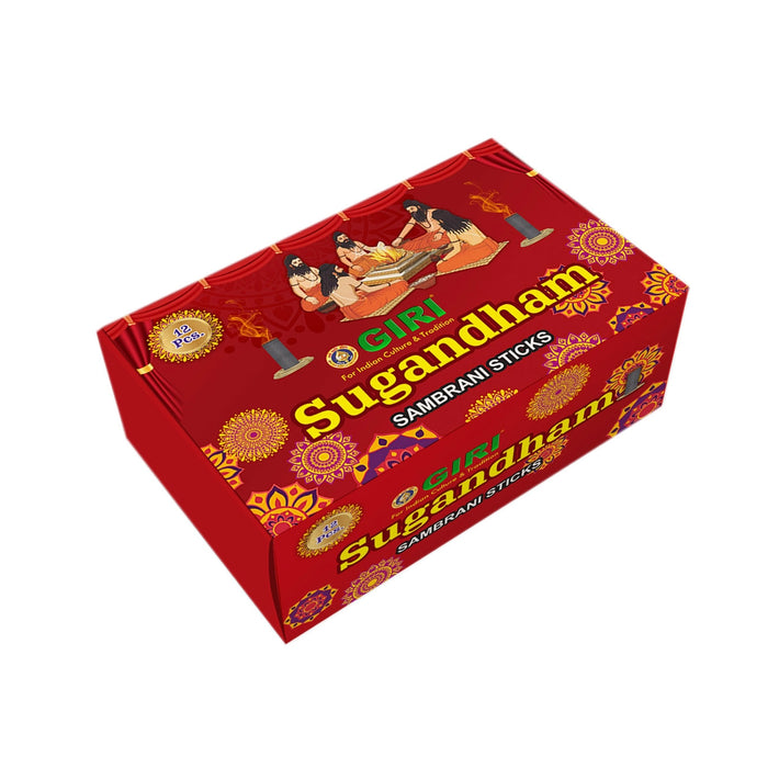 Sugandham Sambirani Sticks - 20 Pcs | Dhup batti/ Guggal/ Dhoop/ 20 Sticks/ Loban for Pooja