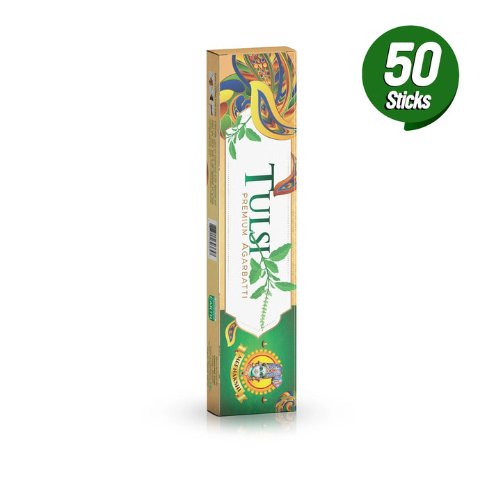 Giri Tulsi Premium Agarbatti - 50 Sticks | Incense Sticks/ Agarbathi for Pooja