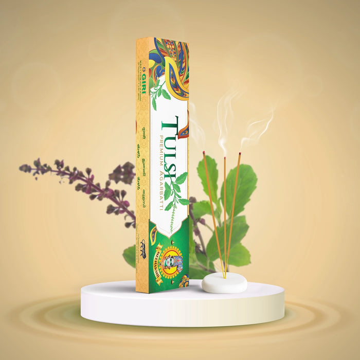 Giri Tulsi Premium Agarbatti - 50 Sticks | Incense Sticks/ Agarbathi for Pooja