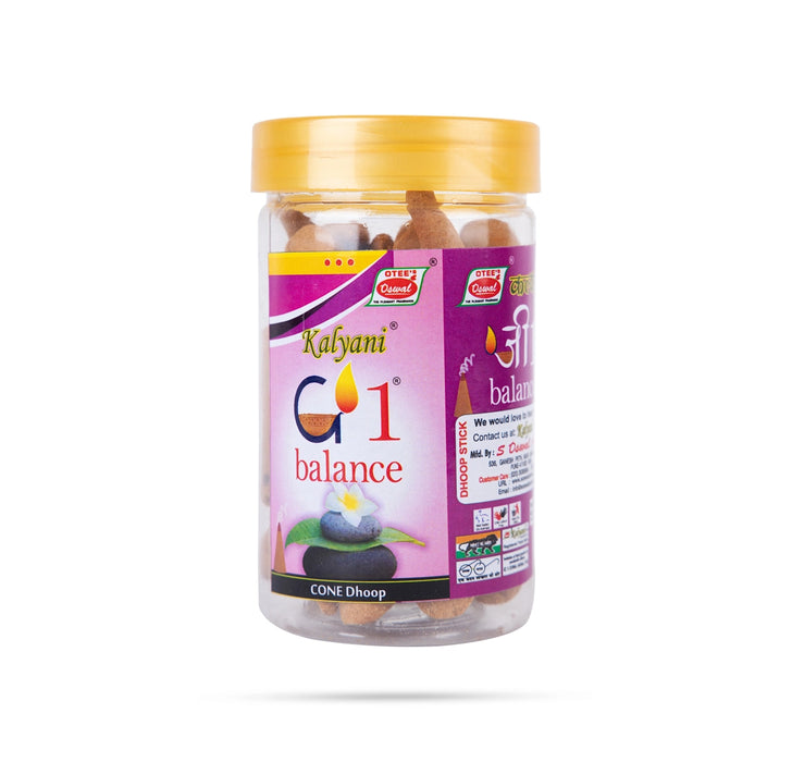 Oswal Kalyani G1 Balance Cone Dhoop Jar | Sambrani Cone/ Dhoop Sambrani/ Guggal Dhoop for Pooja - Dhoop & Sambrani